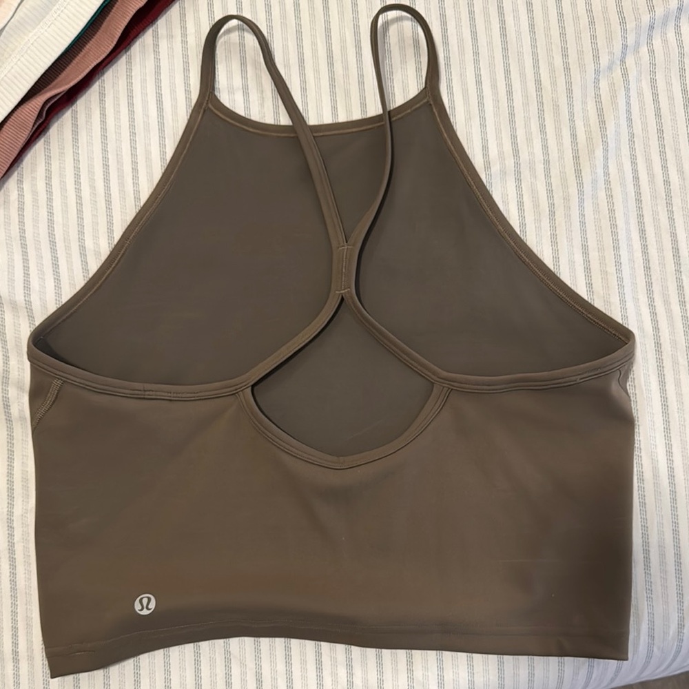 Lululemon Athletica Brown Cutout Sports Bra